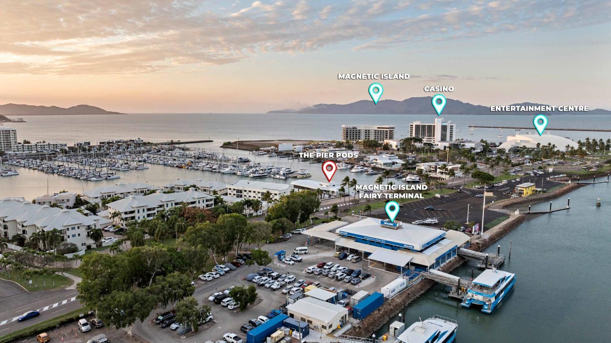 The Pier Pods On The Water- 50M From Townsville Bus Terminal And Ferry Terminal- Passport Id Requried ภายนอก รูปภาพ